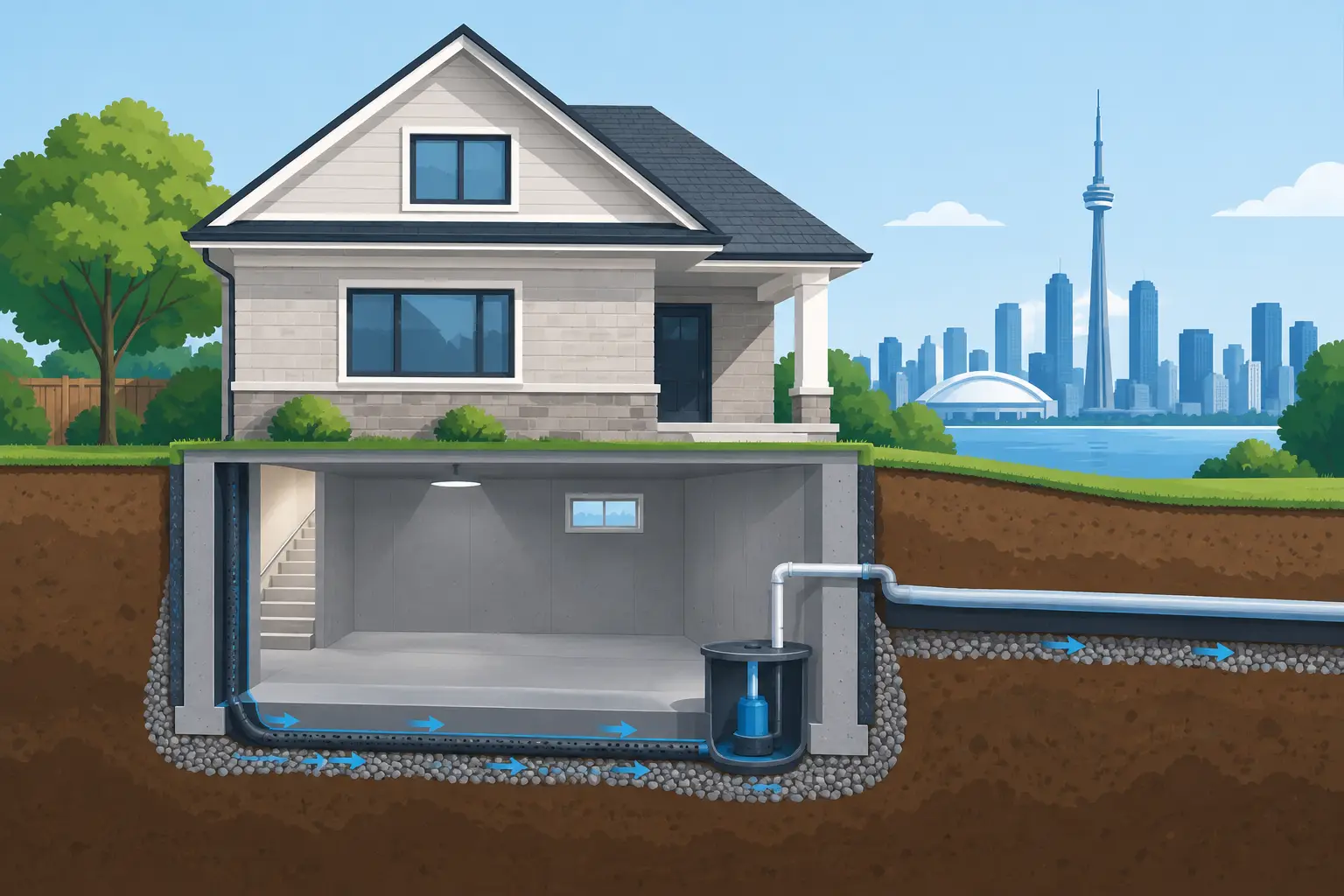 Basement Drainage System Guide for GTA Homes