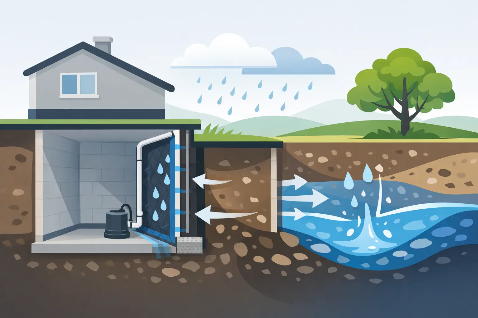 Basement Waterproofing That Stops Water at Its Source
