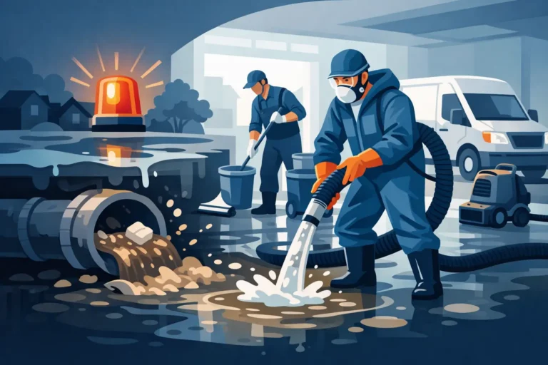 Emergency Sewer Backup Cleanup Starts Here