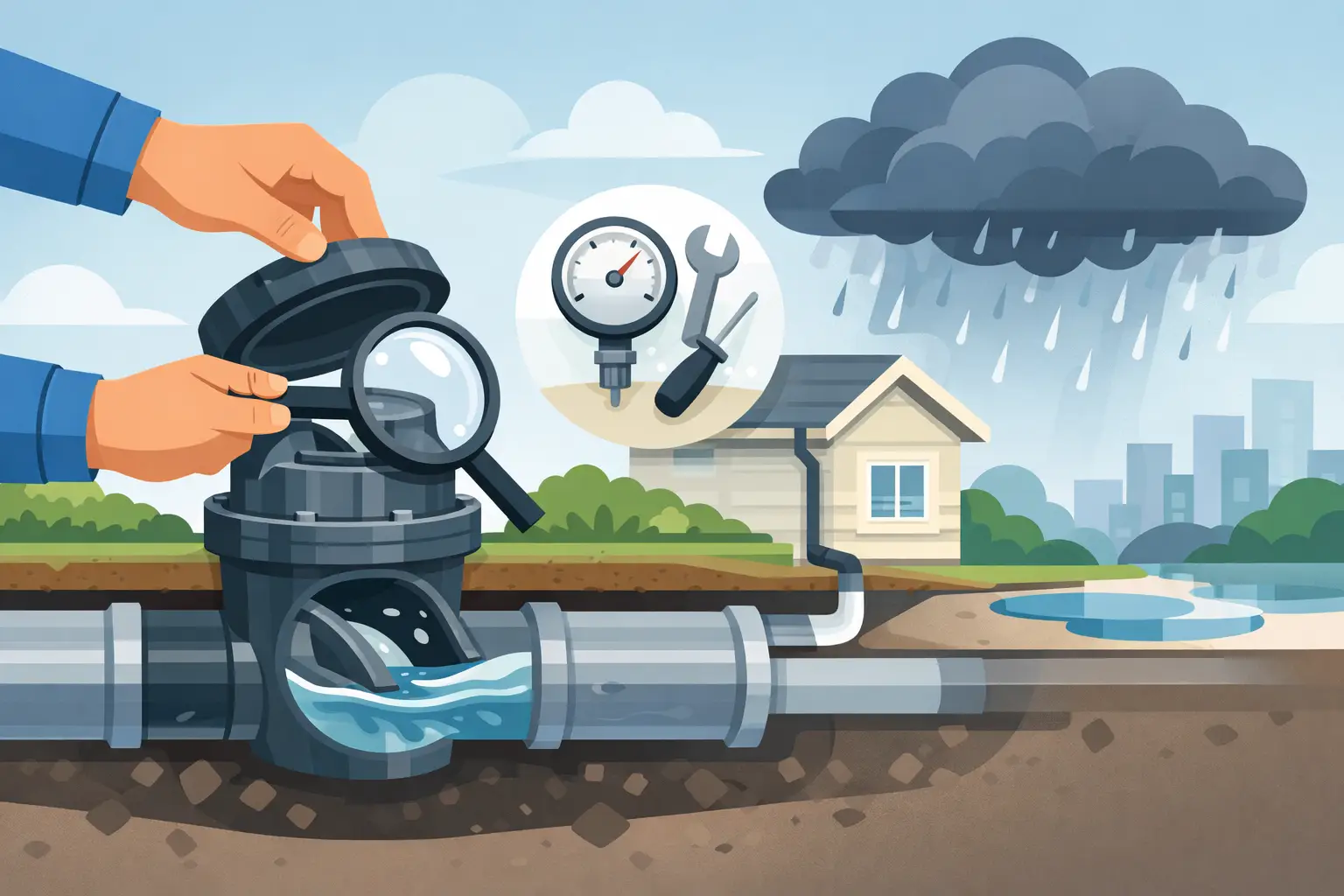 How to Test a Backwater Valve Before Heavy Rain