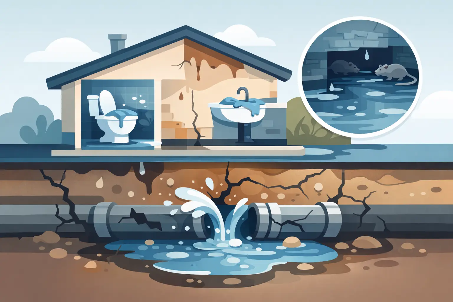 Top Signs of a Sewer Collapse in Your Home