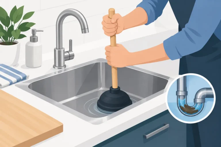 Unclogging a Kitchen Sink Drain Without Damage